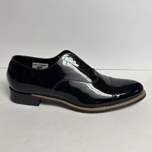 Stacy Adams Men’s Concorde Cap Toe Oxford Dress Shoes Black Size 11.5 D
